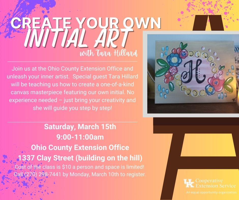 Create Your Own Initial Art